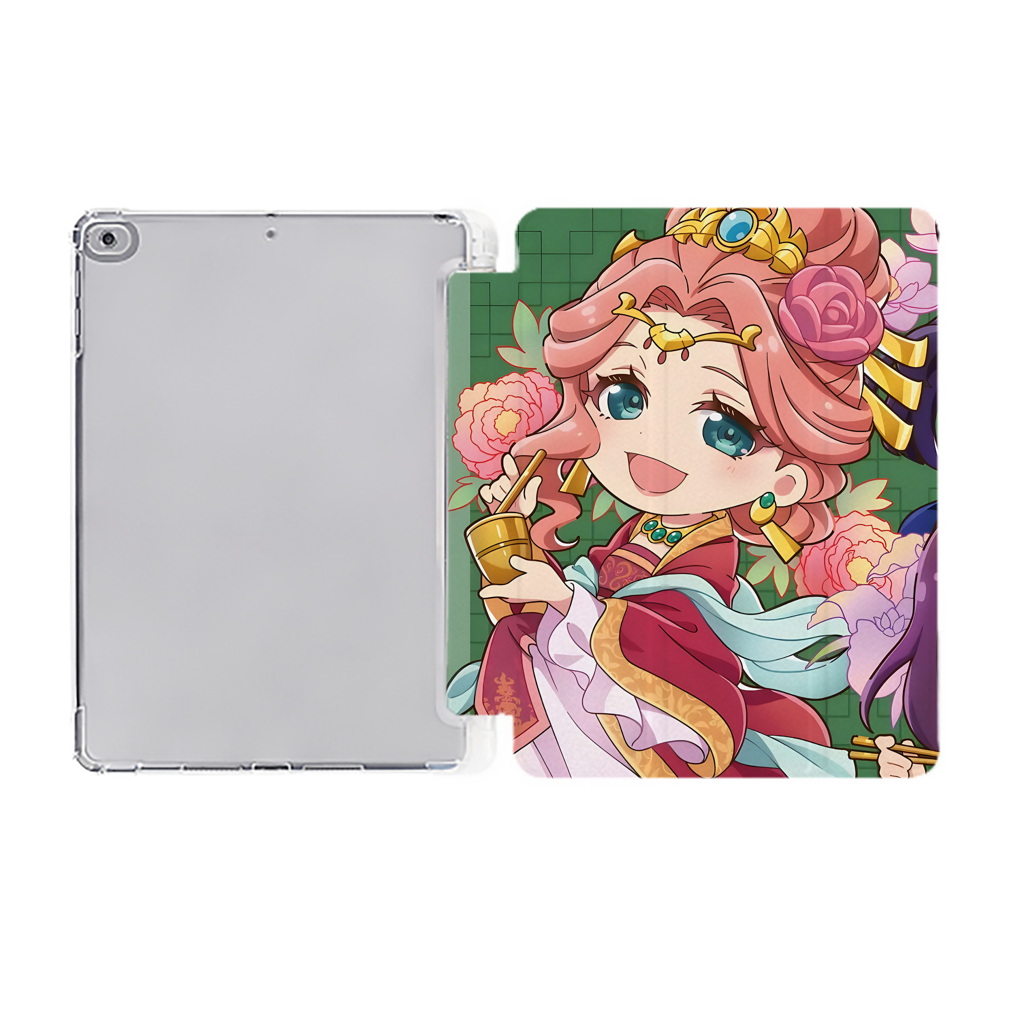 （画像用） 薬屋のひとりごと The Apothecary Diaries IPad ケース ペン収納付き 三つ折りスタンド PUレザー×シリコン 対応機種9.5/10.5/10.9インチ